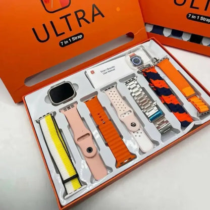 7 in 1 Smart Watch - 7 Straps Smart watch Ultra watch