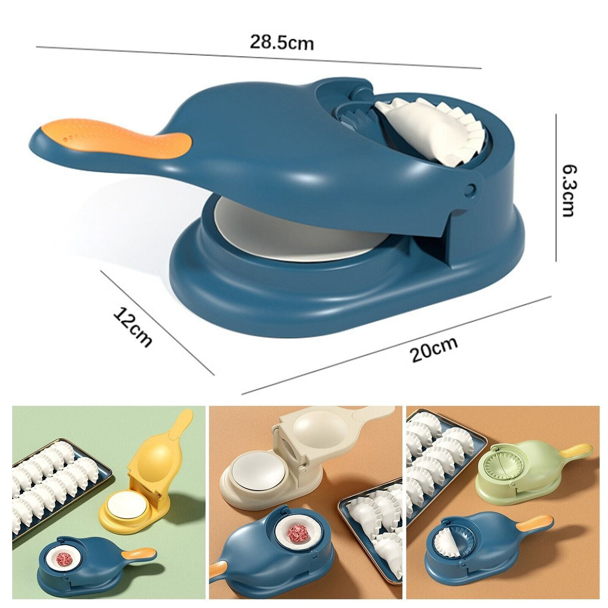 2-in-1 Manual Dumpling Maker & Dough Press Machine