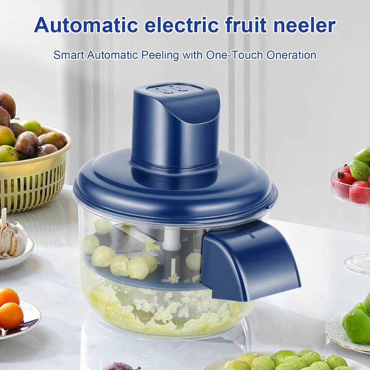 Electric Grape & Garlic Peeler Machine – Automatic Small Fruit Peeling Tool