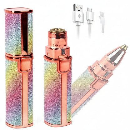 2-in-1 Facial Hair Remover - Portable for Women