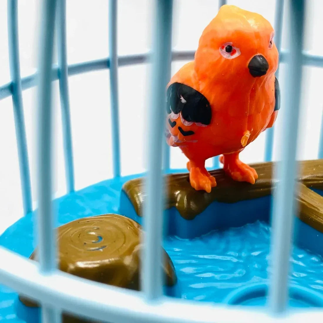 TALKBACK MUSICAL LIGHT BIRD CAGE WITH 2 BIRDS BEAUTIFUL TOY
