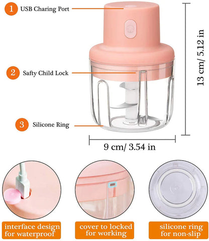 Rechargeable Mini Electric Chopper
