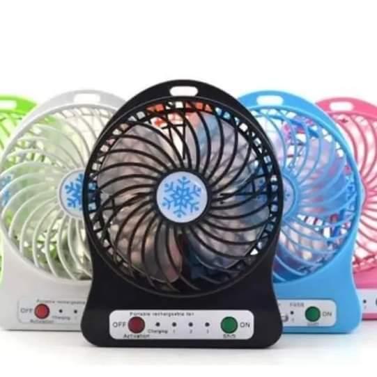 Portable Rechargeable Fan With Light